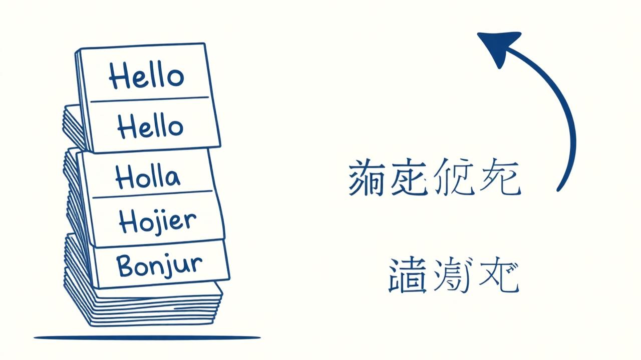 AI deck translation across languages